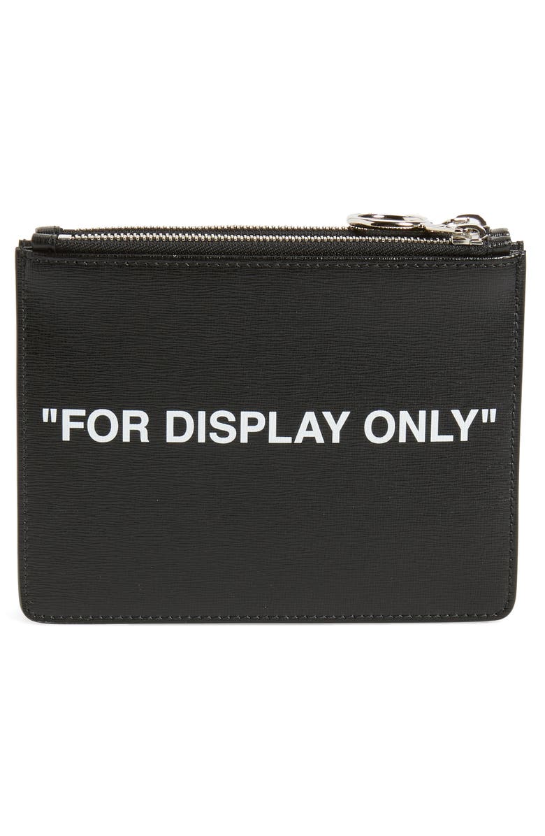 Off-White Virgil Was Here Set of 2 Zip Pouches, Alternate, color, 