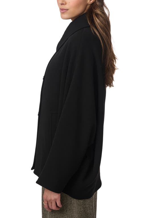 Bernardo Dolman Sleeve Oversize Jacket In Black