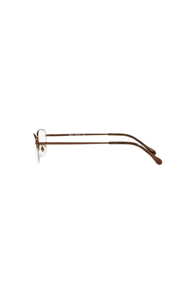 52mm Oval optical glasses, Alternate, color, Brown