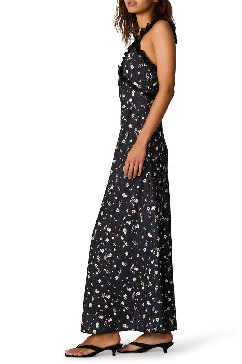 Lavern Floral Ruffle Maxi Dress, Alternate, color, ROSEBUD