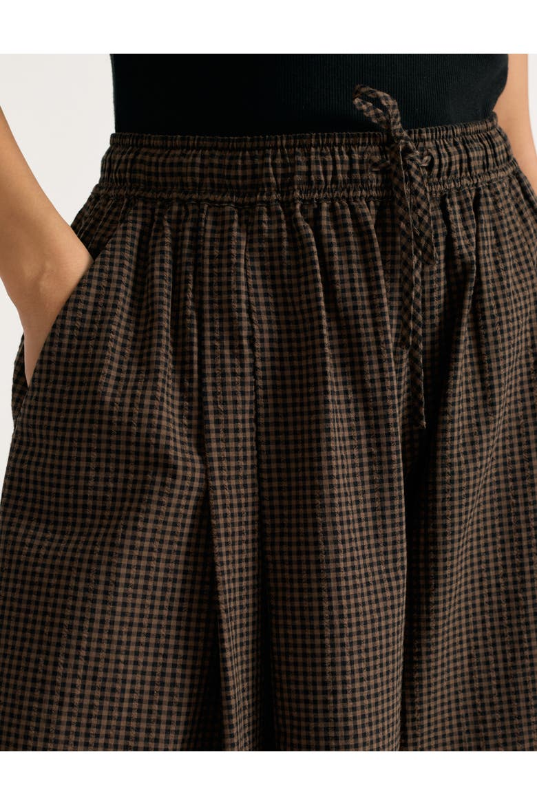 Gingham Culottes, Alternate, color, Chocolate