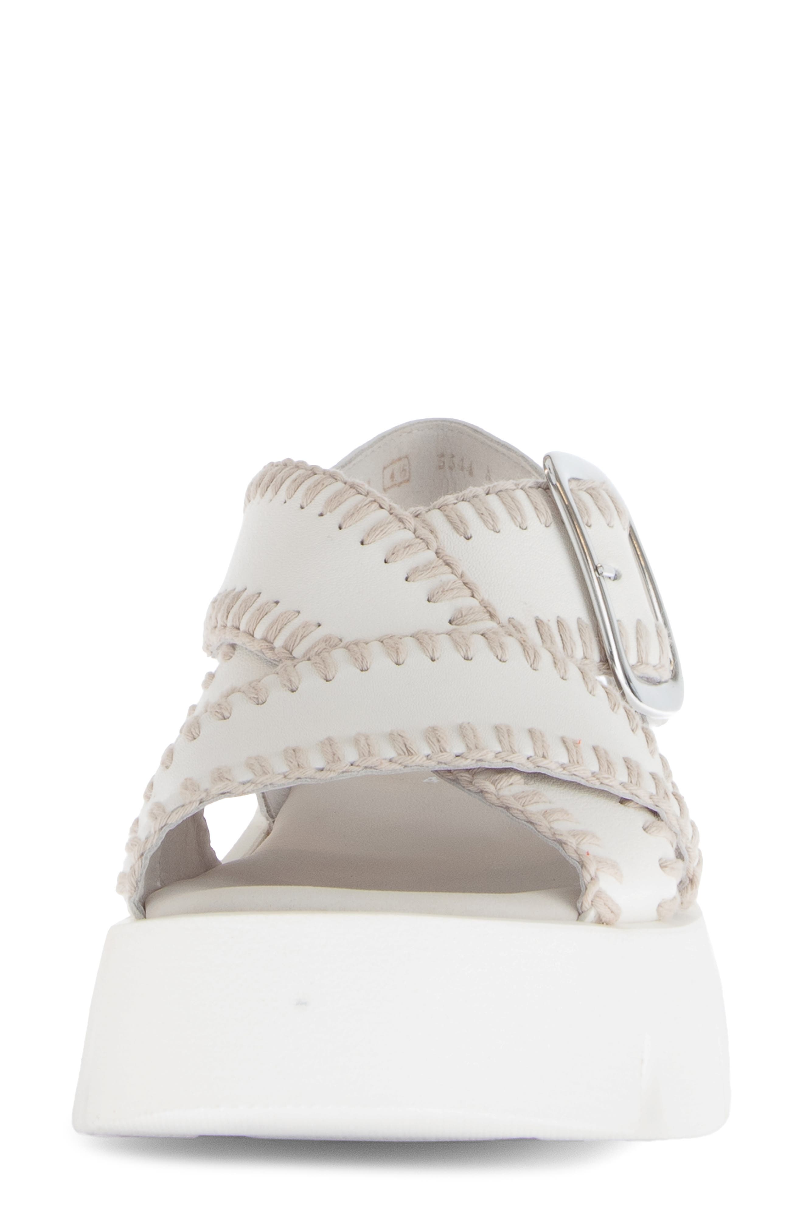 Platform Wedge Sandal, Alternate, color, LATTE
