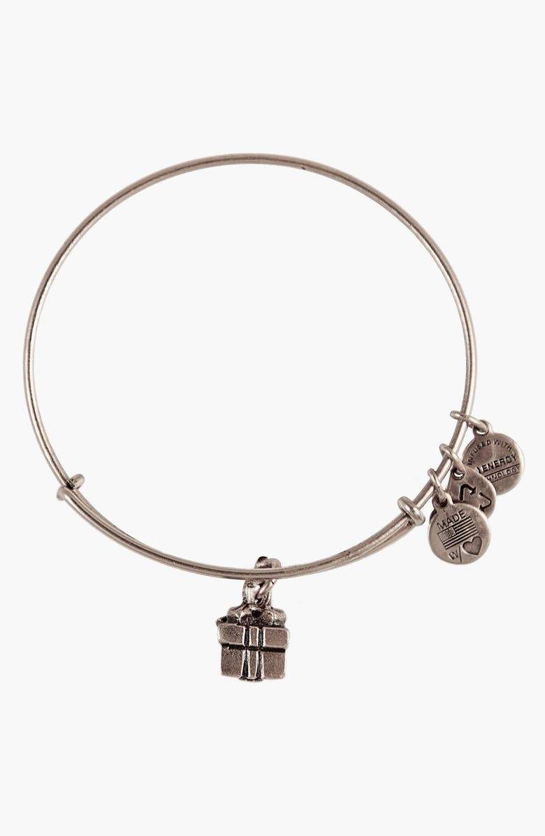 Alex and Ani 'Charity by Design - Gift Box' Expandable Wire Bangle, Main, color, 