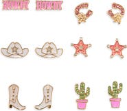 Leith Cowboy 6-Pack Assorted Earrings