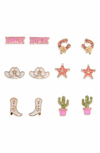 Cowboy 6-Pack Assorted Earrings