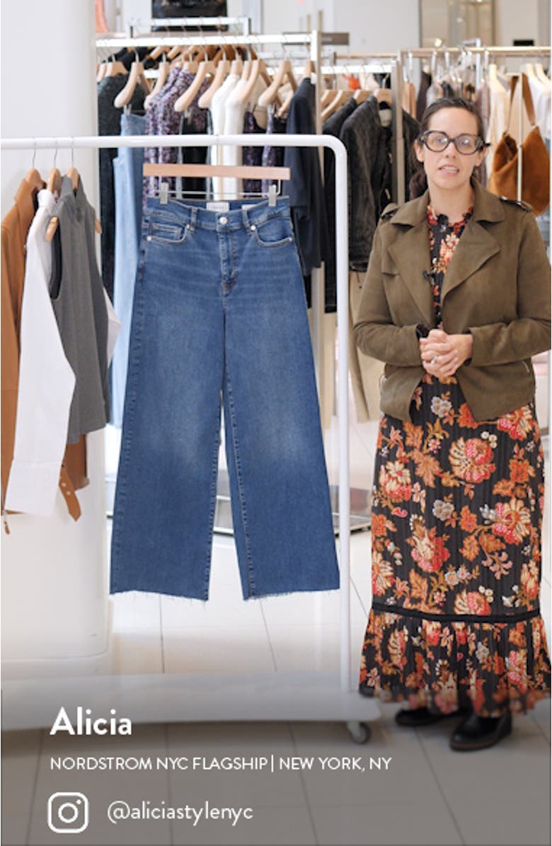 Le Pixie Slim Palazzo Wide Leg Jeans, sales video thumbnail