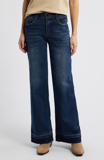 Wit & Wisdom Sam 'ab'solution Release Hem High Waist Wide Leg Jeans
