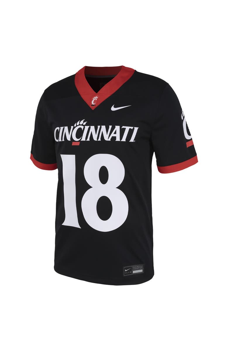 Nike Men's Nike Travis Kelce Black Cincinnati Bearcats Replica Untouchable Jersey, Alternate, color, 
