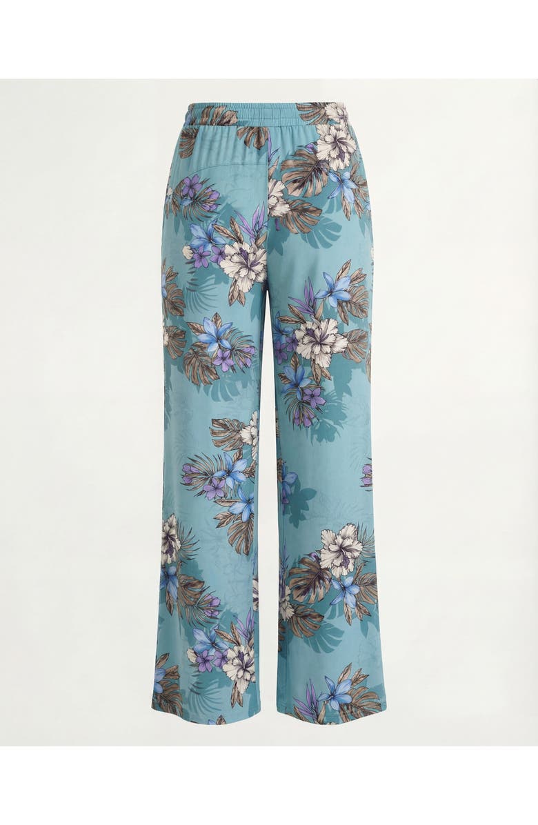 Lords of Harlech Exotic Floral Womens Wide-Leg Pant, Main, color, Exotic Floral Teal