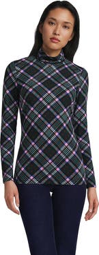 Lands' End Lightweight Jersey Long Sleeve Turtleneck