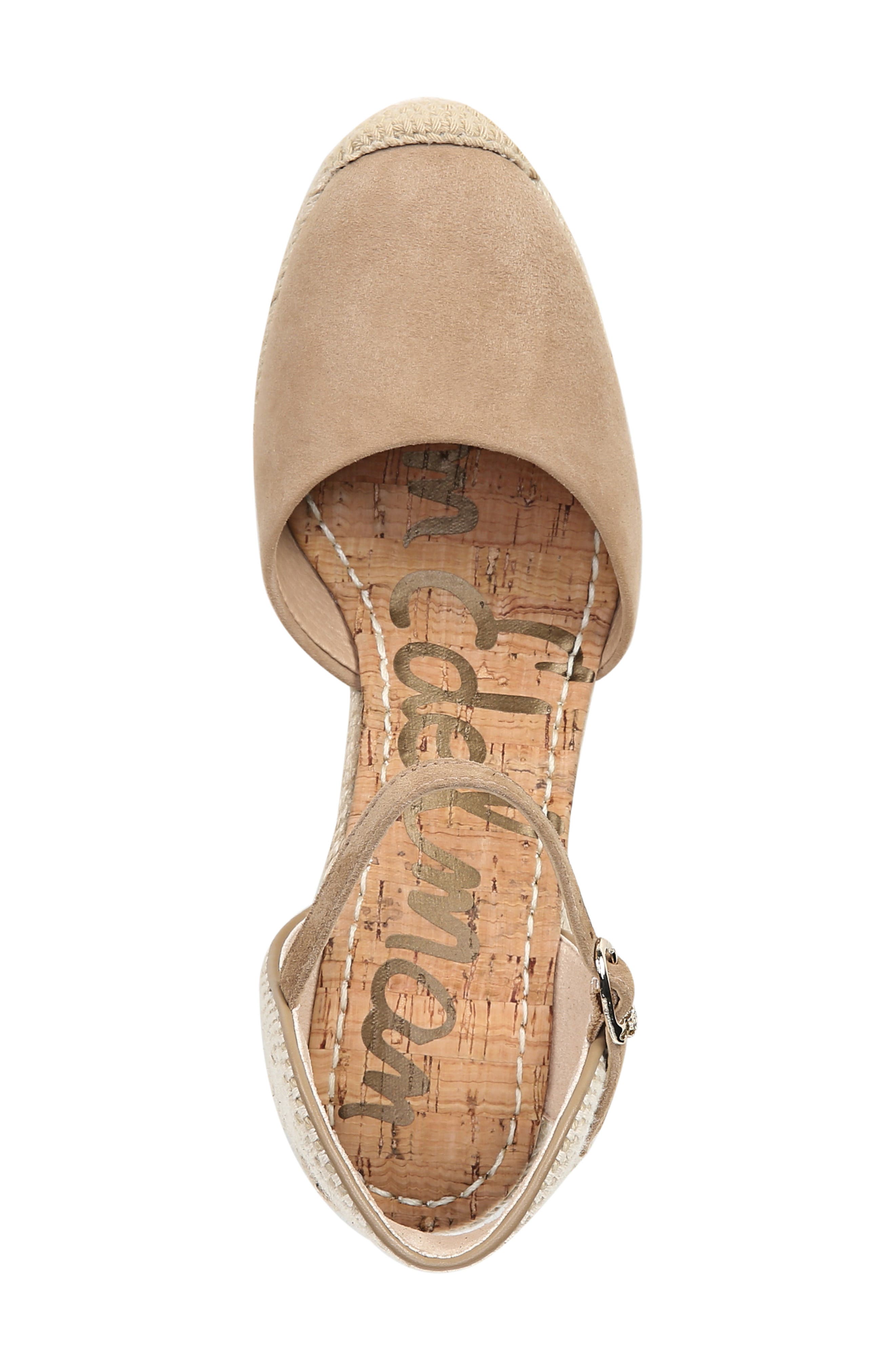 Payton Wedge Sandal, Alternate, color, OATMEAL SUEDE