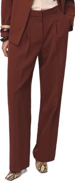 MANGO Modal Blend Straight Leg Pants