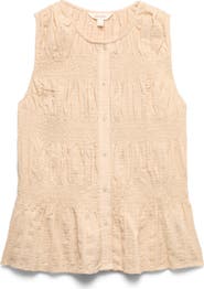 PER UNA BY M&S Shirred Button Top