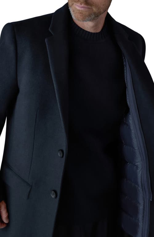 Mackage Skai-slb Virgin Wool Coat With Removable Down Bib In Blue