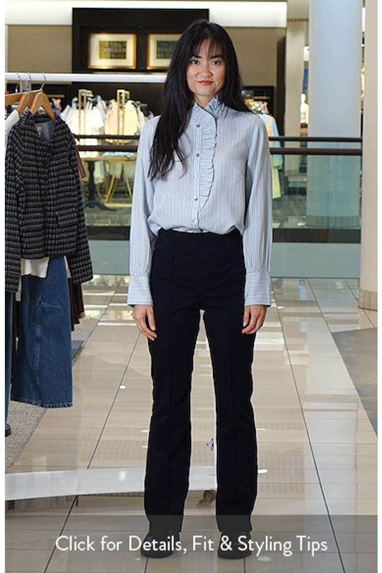 Ruffle Neck Stripe Shirt video