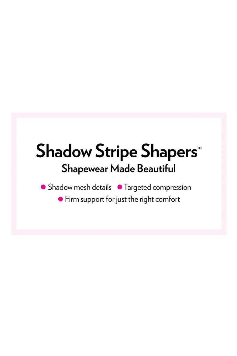 Shadow Stripe Shaper Wear-Your-Own-Bra Body Shaper, Alternate, color, BLACK