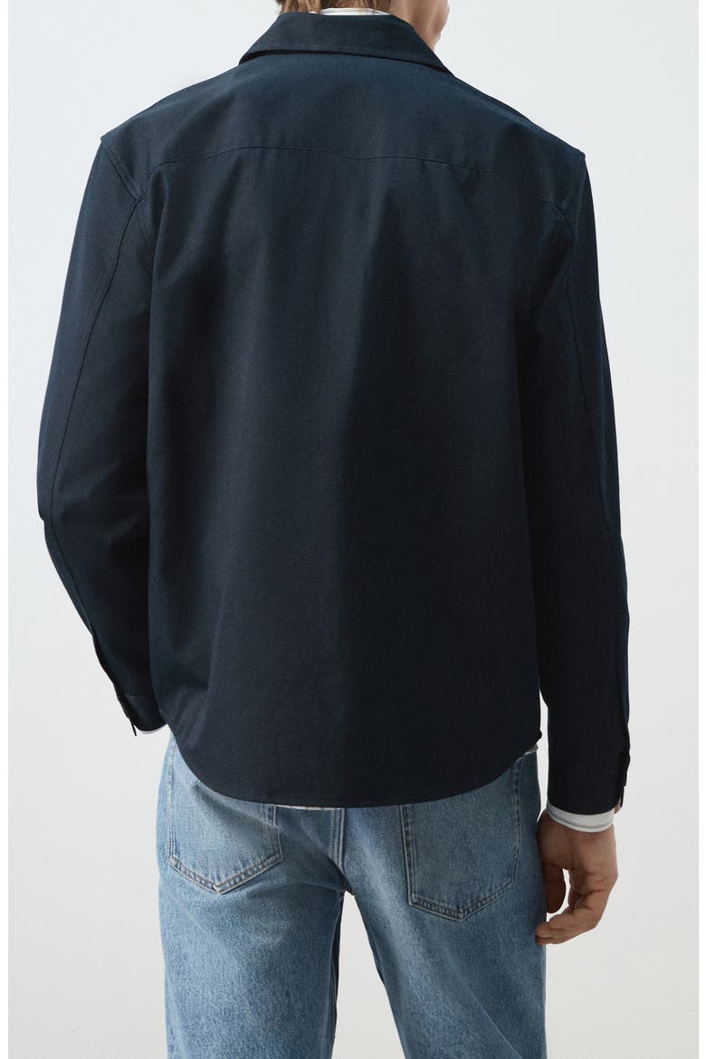 Cotton Overshirt, Alternate, color, DARK NAVY