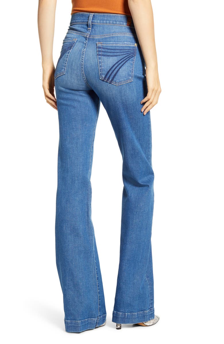 7 For All Mankind <sup>®</sup> Dojo High Waist Flare Jeans, Alternate, color,