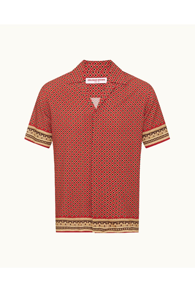 Maitan Relaxed-Fit Shirt, Alternate, color, Summer Red