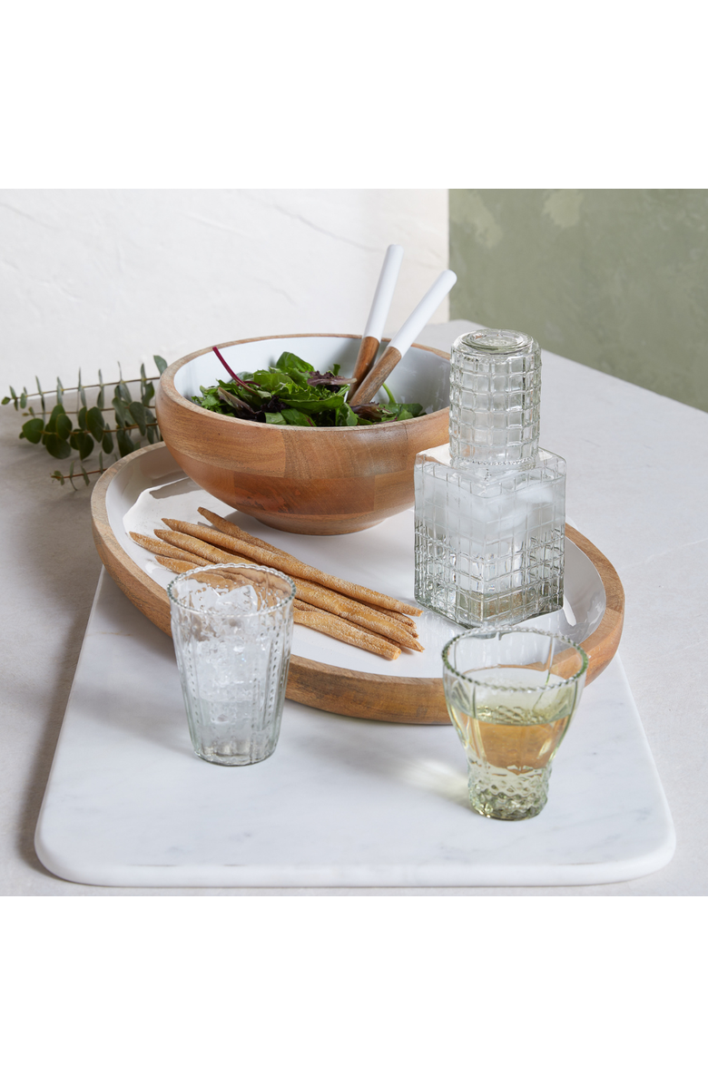Be Home Madras Oval Platter, Alternate, color, White