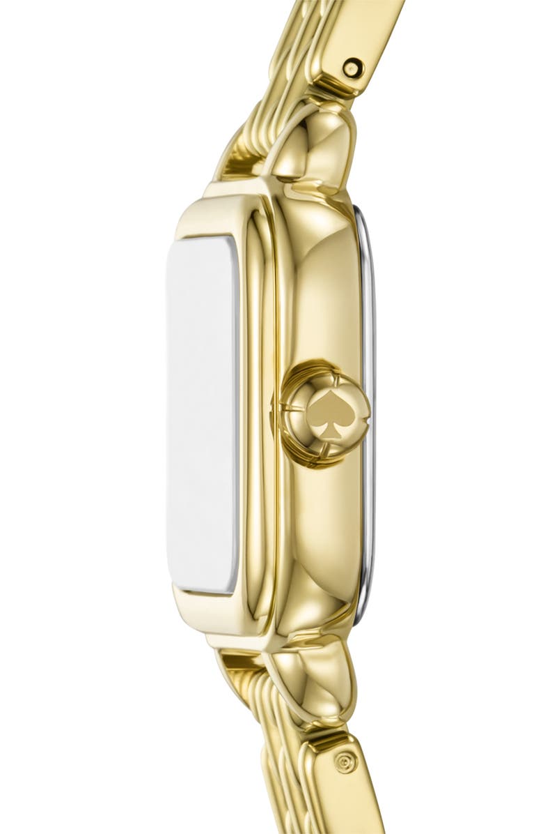 Kate Spade New York Gracie Square Bracelet Watch, 25mm, Alternate, color, Gold