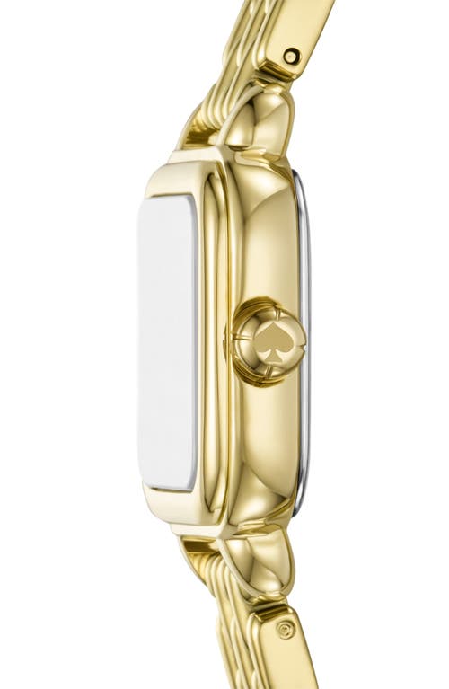 Kate Spade New York Gracie Square Bracelet Watch, 25mm In Gold