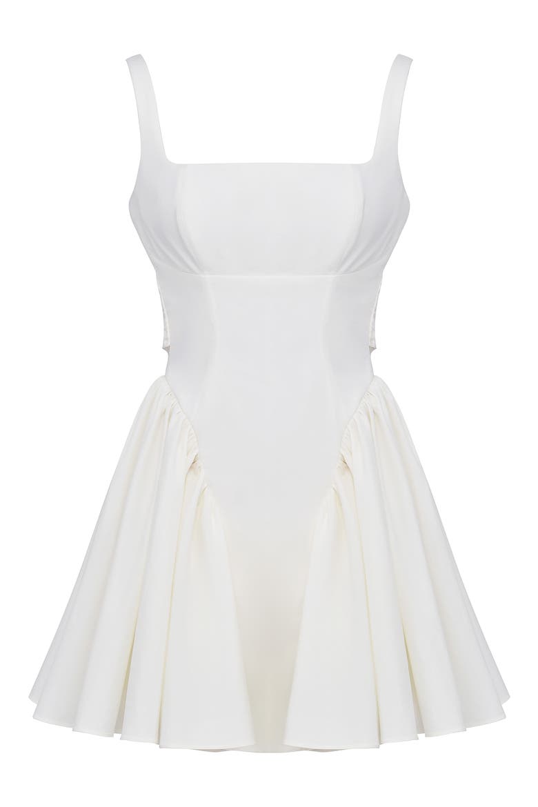 Florianne Bow Back Dress, Alternate, color, IVORY