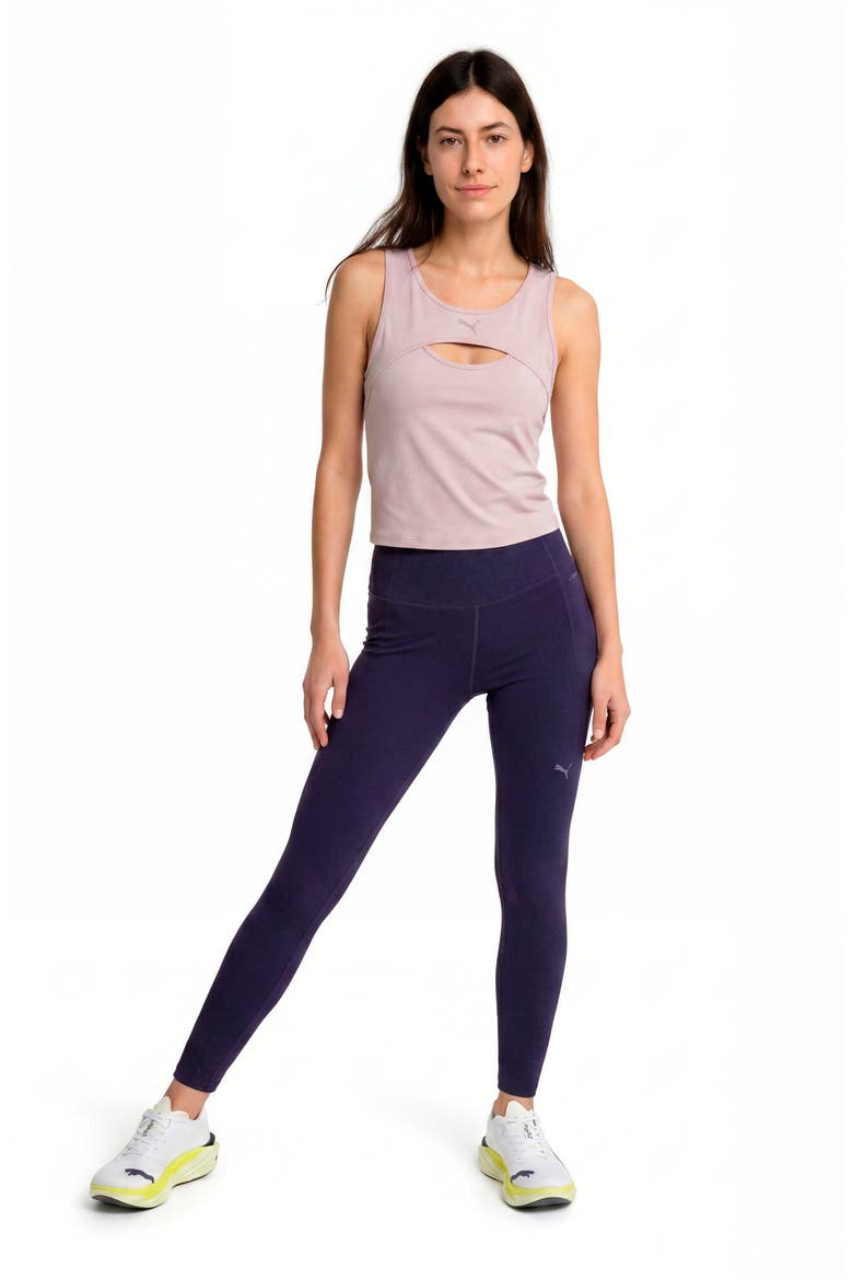 Shape Keyhole Performance Tank, Alternate, color, MISTY PINK