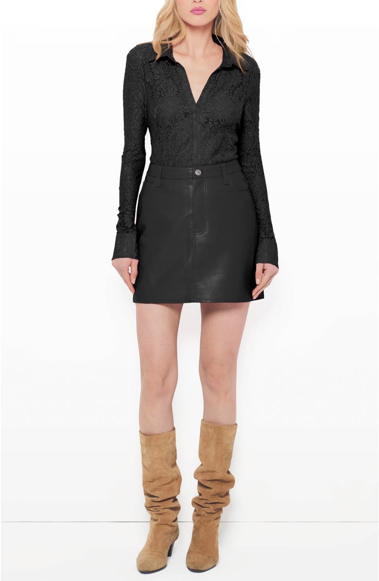 AS by DF Dixie Stretch Lace LS Blouse, Alternate, color, 