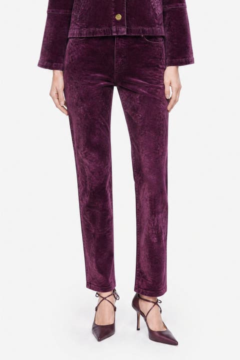 Straight Leg Corduroy Trousers