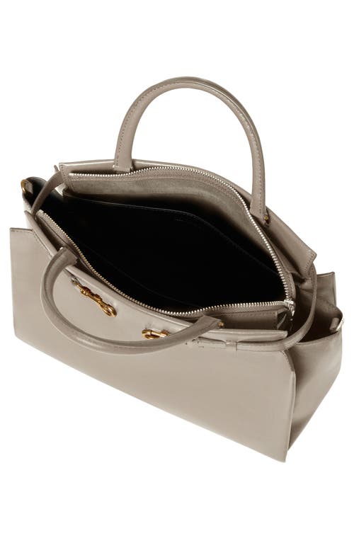Rebecca Minkoff Insider Zip Leather Top-handle Bag In Oyster