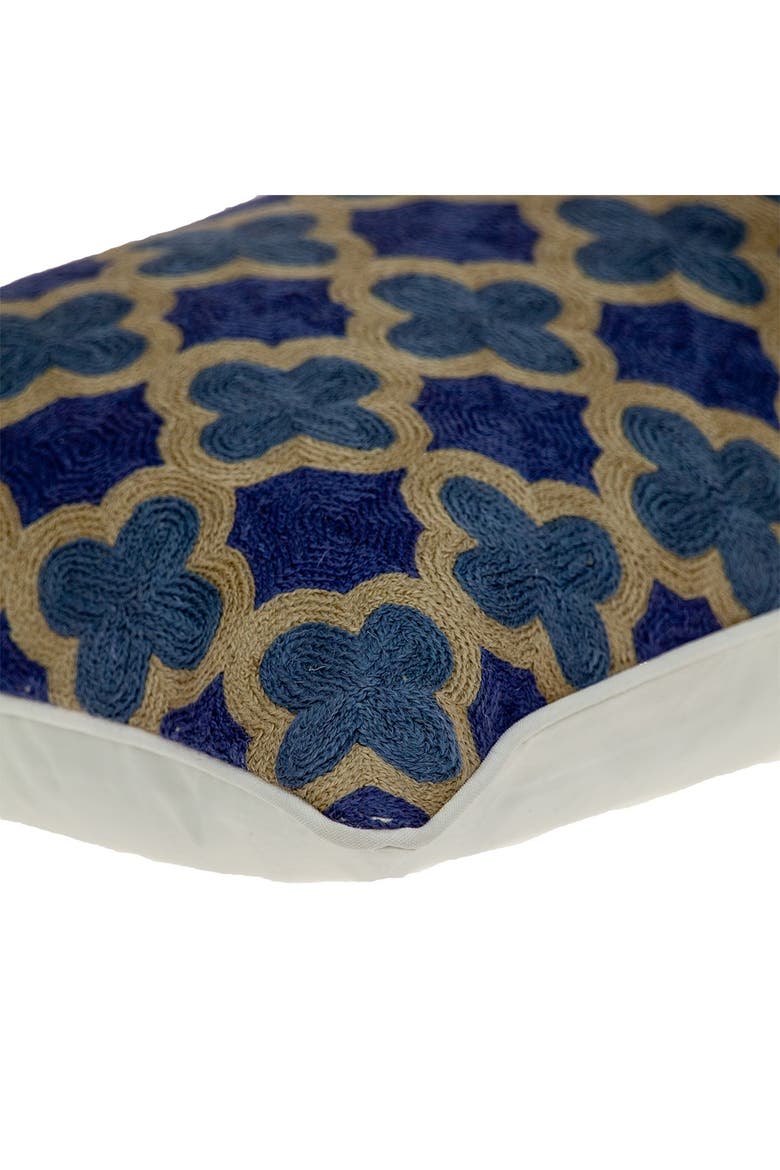Calix Blue Throw Pillow, Alternate, color, BLUE