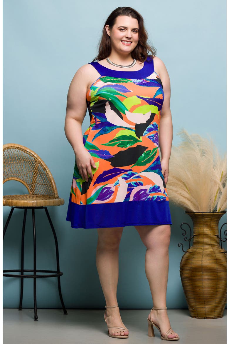 Print Sleeveless Sheath Dress, Alternate, color, PURPLE MULTI