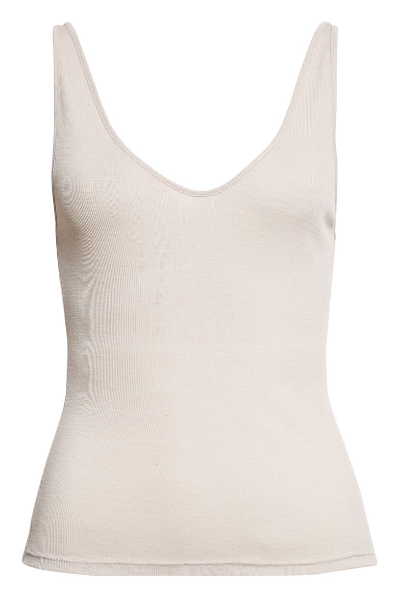 Merino Wool Scoop Cami, Alternate, color, SOFT ASH