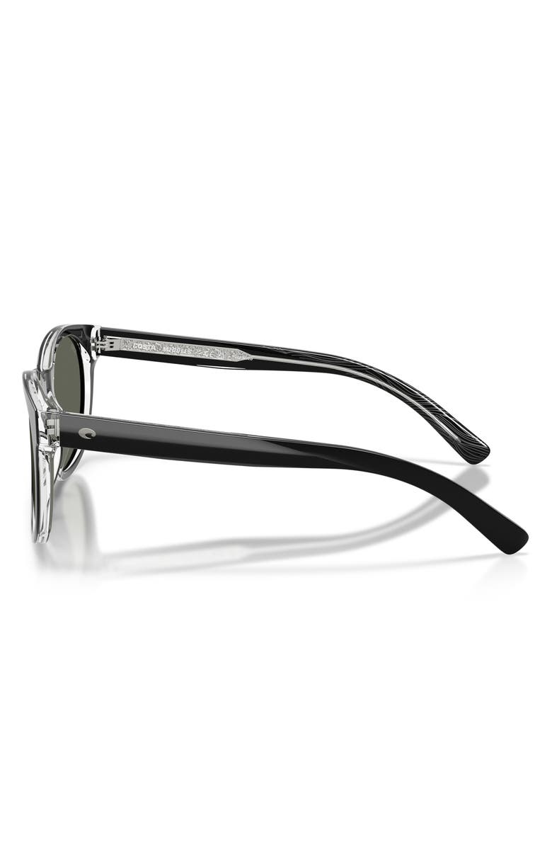 Costa Del Mar Middles 51mm Gradient Polarized Round Sunglasses, Alternate, color, Black / Gray