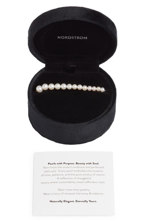 Nordstrom Freshwater Pearl Bracelet In Metallic
