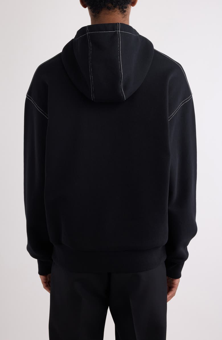 Givenchy Boxy Fit 4G Embroidered Hoodie, Alternate, color, 