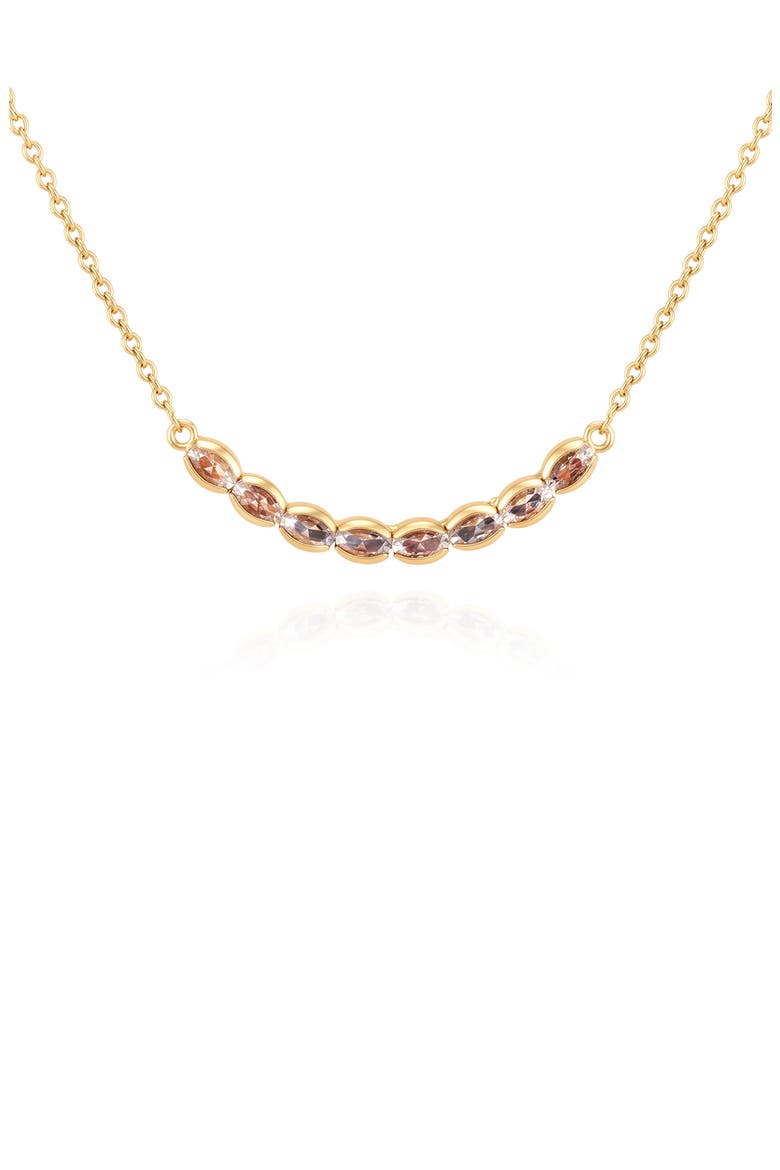 Crystal Chain Necklace, Alternate, color, GOLD