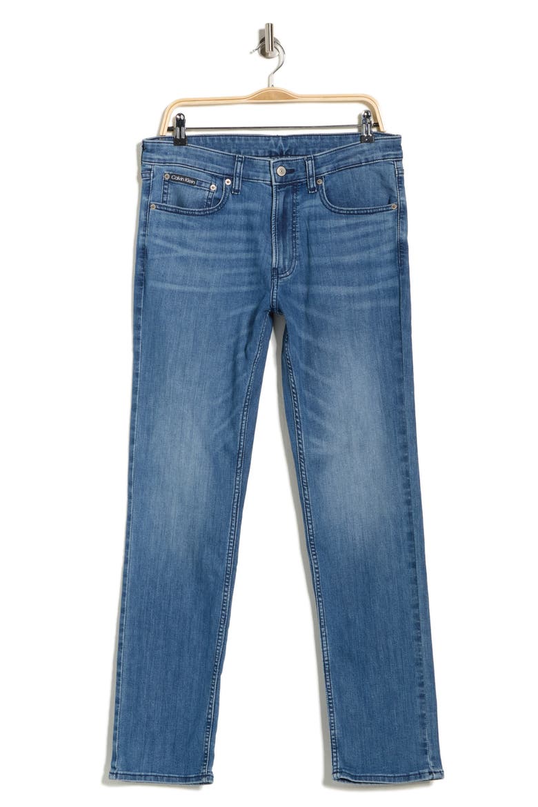 Slim Straight Fit Jeans, Alternate, color, EMBERS