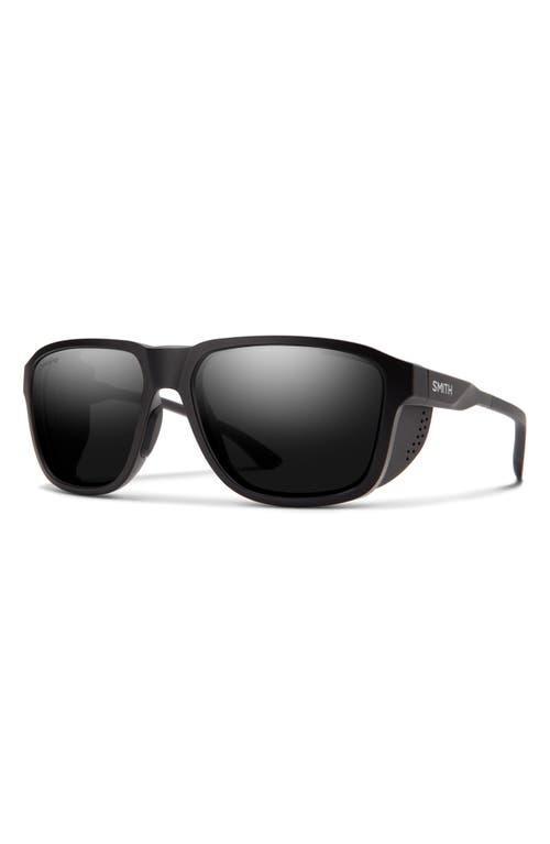 Smith Embark 58mm Chromapop™ Polarized Square Sunglasses In Black
