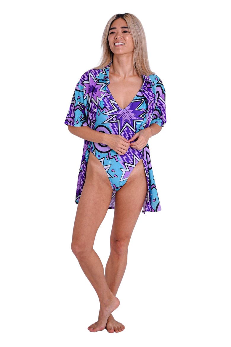 Fresh Prince Onepiece Swim Suit, Alternate, color, Multi
