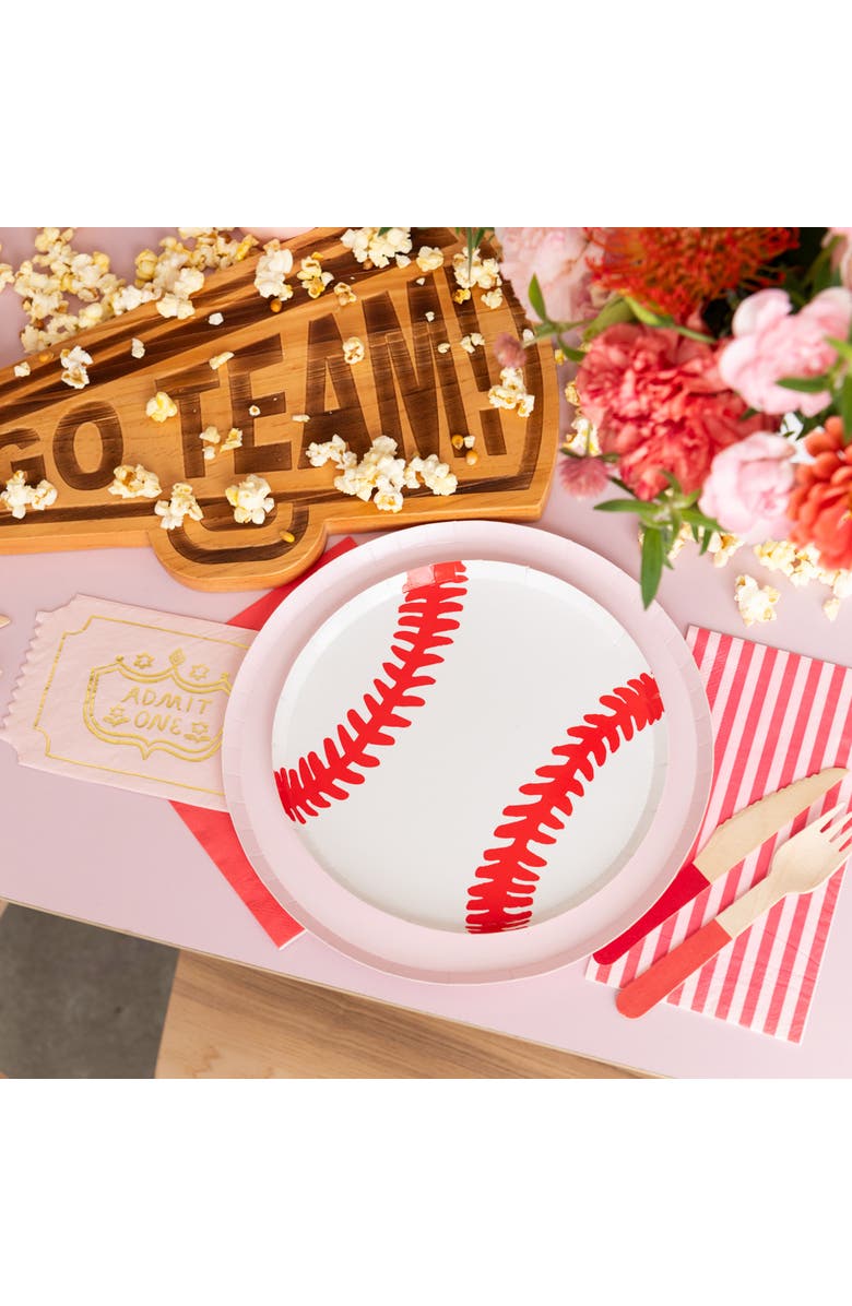 Jollity & Co. Pink Striped Guest Napkins, Alternate, color, Assorted Pre-Pack