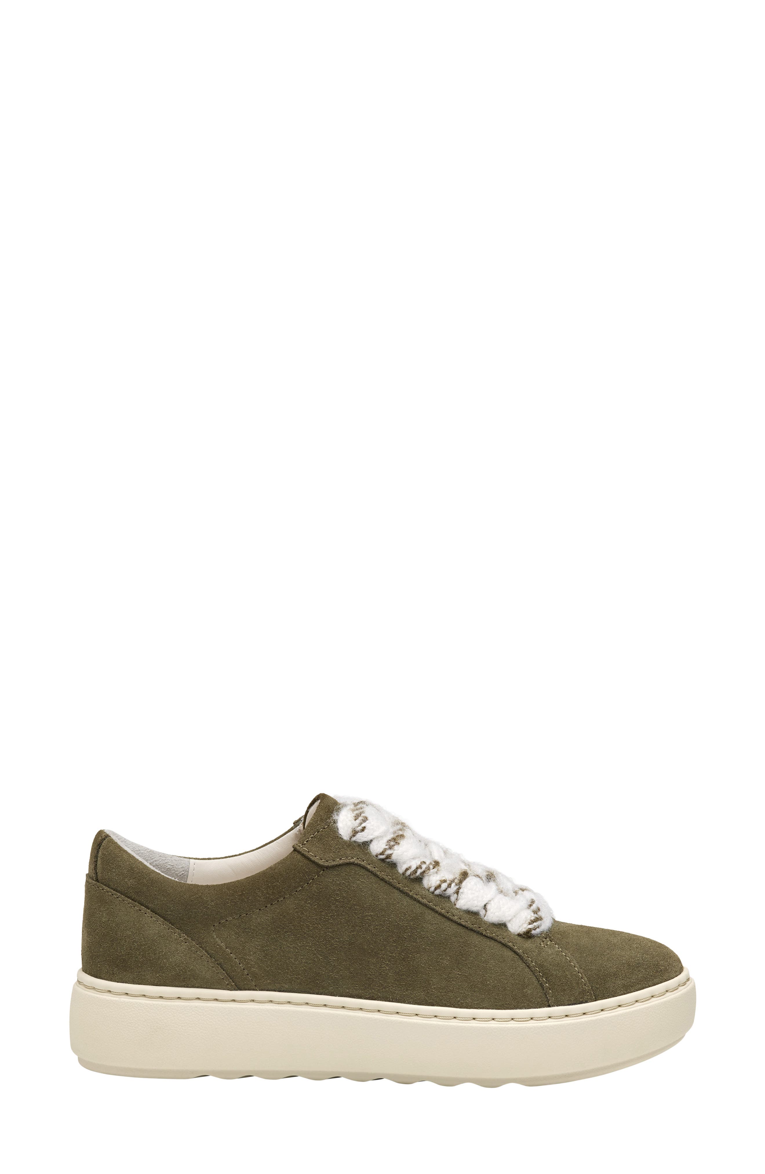 Cammie Low Top Sneaker, Alternate, color, OLIVE SUEDE