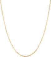Ana Luisa Solid Yellow Gold - Mini Curb Chain Necklace