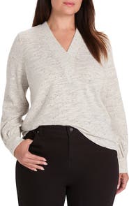 NIC+ZOE Downtown Sparkle Nep Knit Top