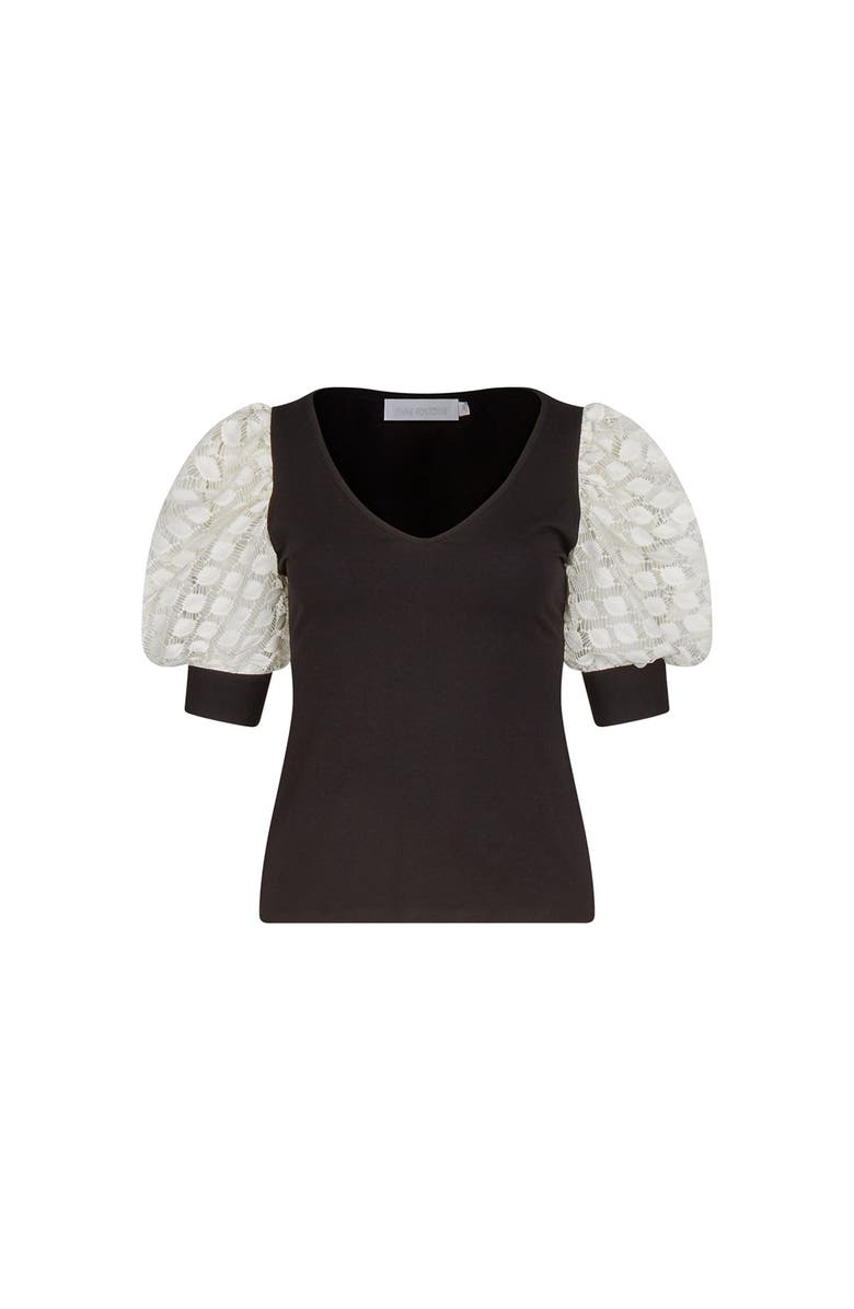 Anne Fontaine Brook T-Shirt, Main, color, Black