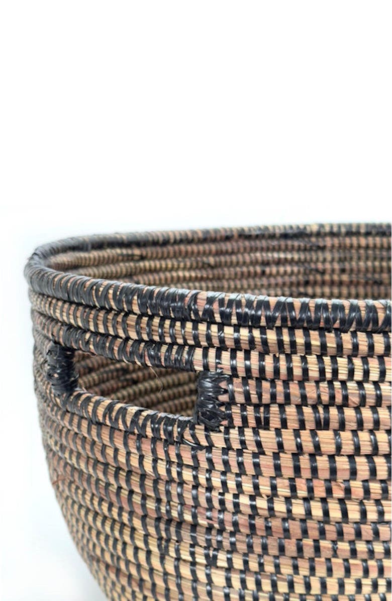 Mbare Oval Storage Basket Monochrome, Alternate, color, Black