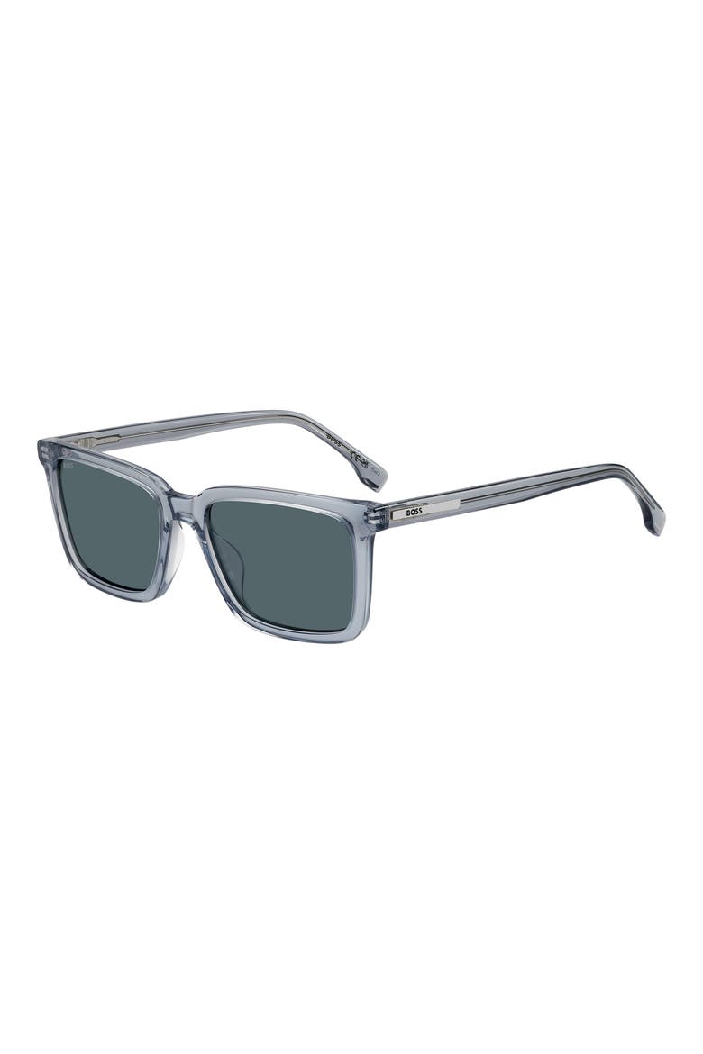 55mm Sunglasses, Alternate, color, BLUE/ GREY