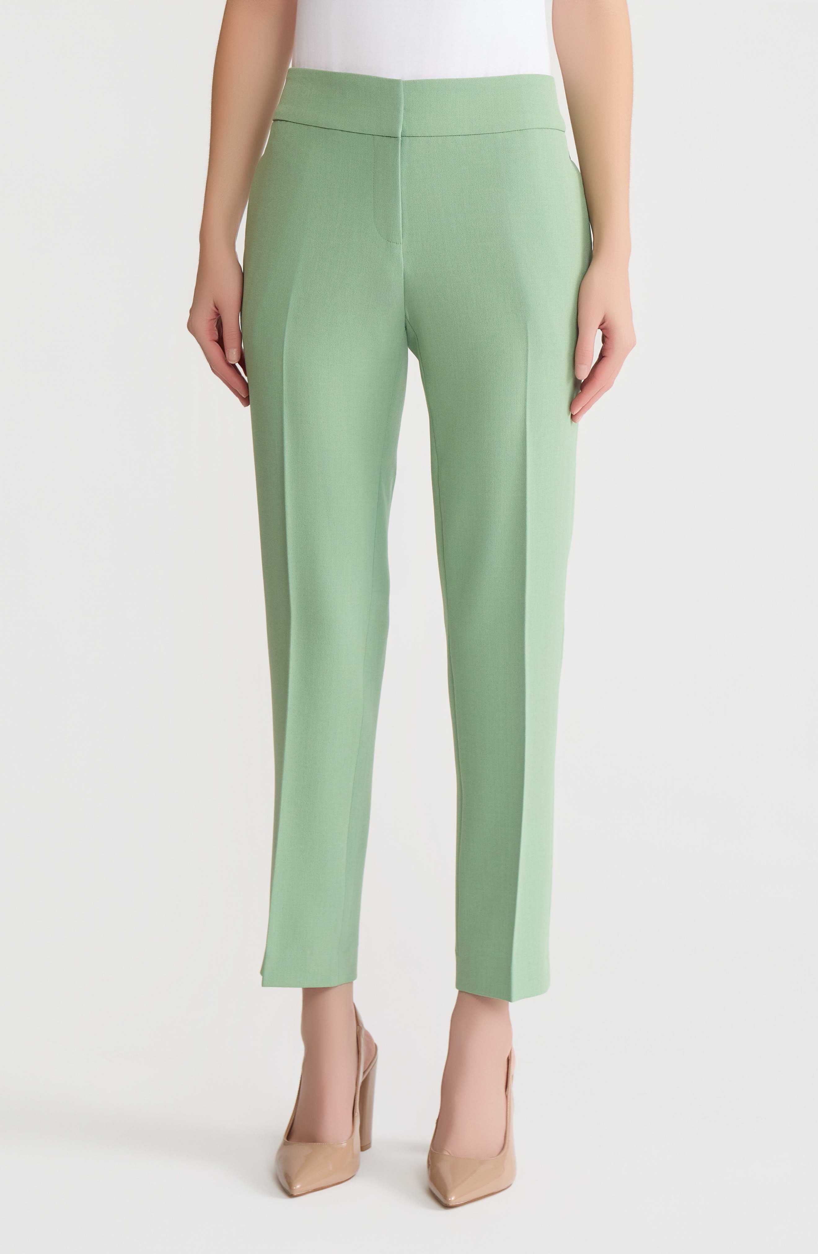 Flat Front Slim Pants