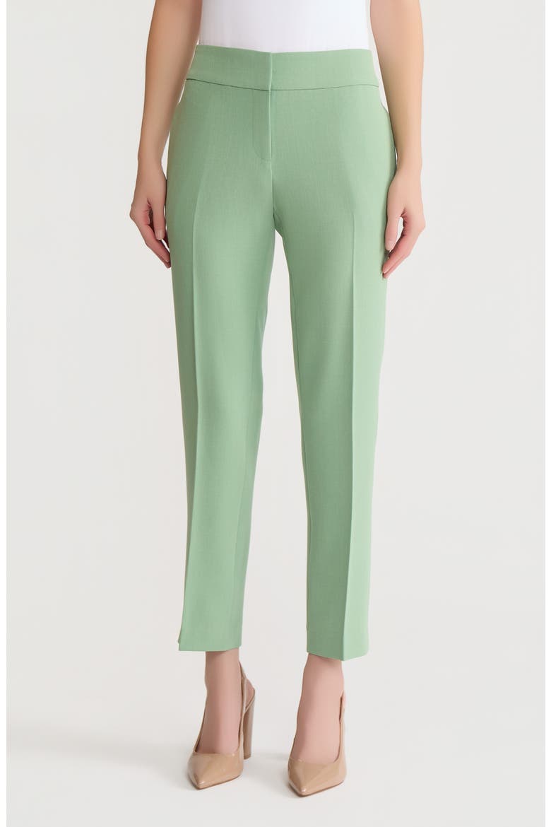 Flat Front Slim Pants, Main, color, LODEN DUSK